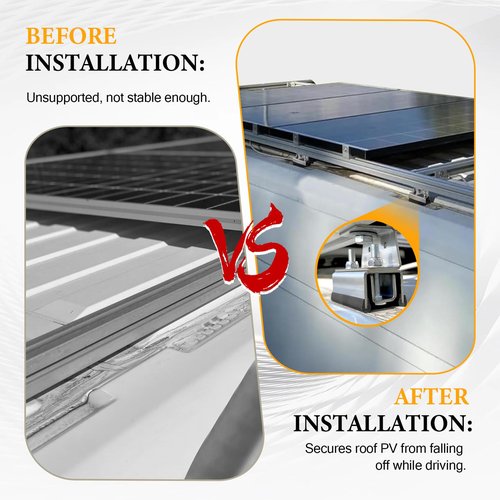Van Roof Rack Mount Kit,Roof Rack Brackets Compatible with ProMaster, for Boxer, for Jumper, for Ducato,304 Stainless Steel Corrosion-Resistant & Durable(Brackets, 4 Piece)