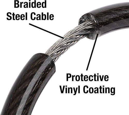 Master Lock Bike Lock Cable - Durable Combination Security | Black, 8143D