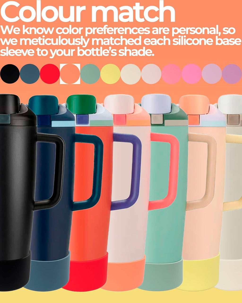 Owala Silicone Boot | Non-Slip, Scratch-Resistant Stability Enhancer for 30oz & 40oz Bottles - 18 Colors Available