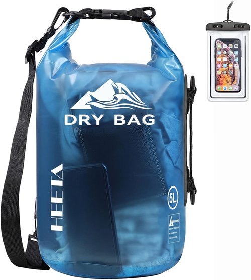 HEETA Waterproof Dry Bag - Lightweight Roll Top Storage for Travel, Swimming & Boating | 5L/10L/20L/30L/40L