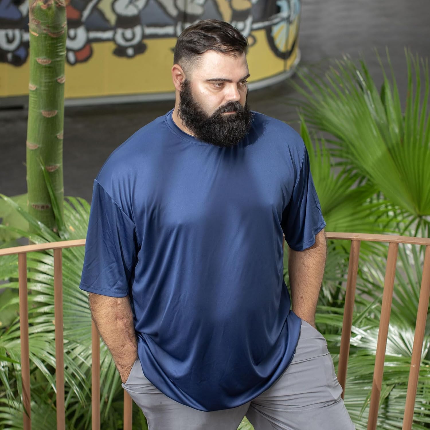 Skiennix Men's Big & Tall Athletic T-Shirt - Cooling, Quick-Dry, Moisture-Wicking, Lightweight, Short Sleeve