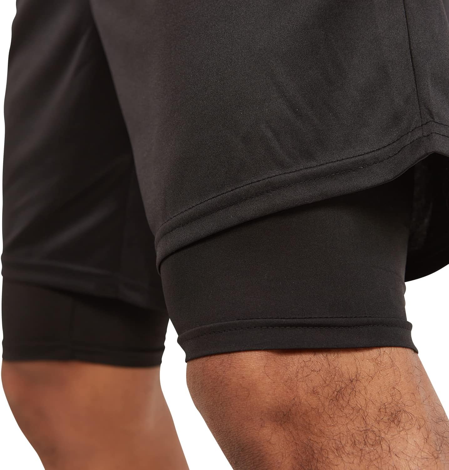 Skiennix Men's 2-in-1 Athletic Running Shorts - Ultra Performance 7-Inch Inseam Gym Wear