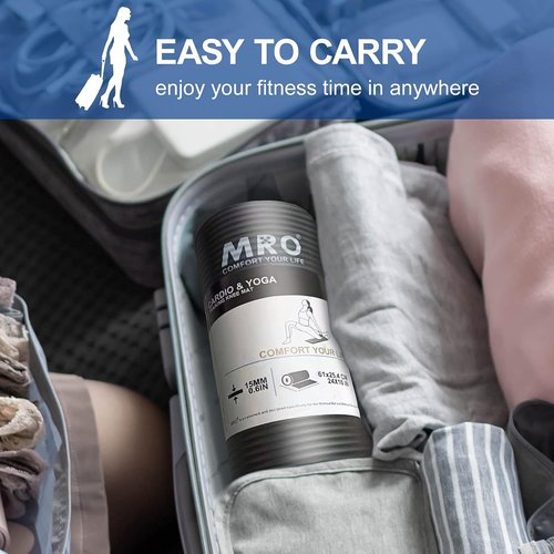 MRO Yoga Knee Pad Cushion - Premium Supportive Knee Pad for Pain-Free Workouts - Extra Padding 24''X10''X0.6''