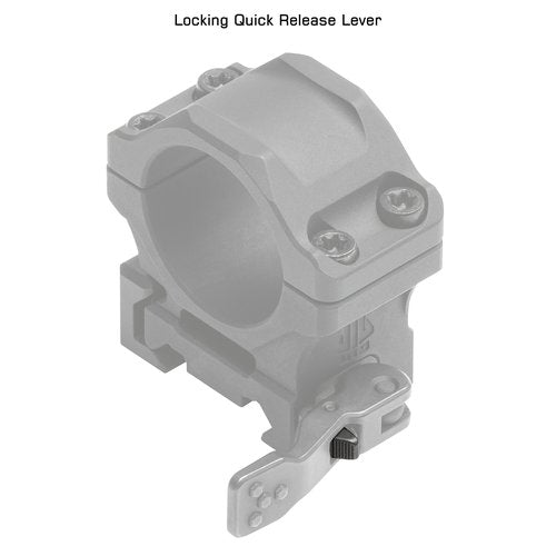 UTG ACCU-SYNC QR 1" Low Profile Scope Rings, Picatinny Black