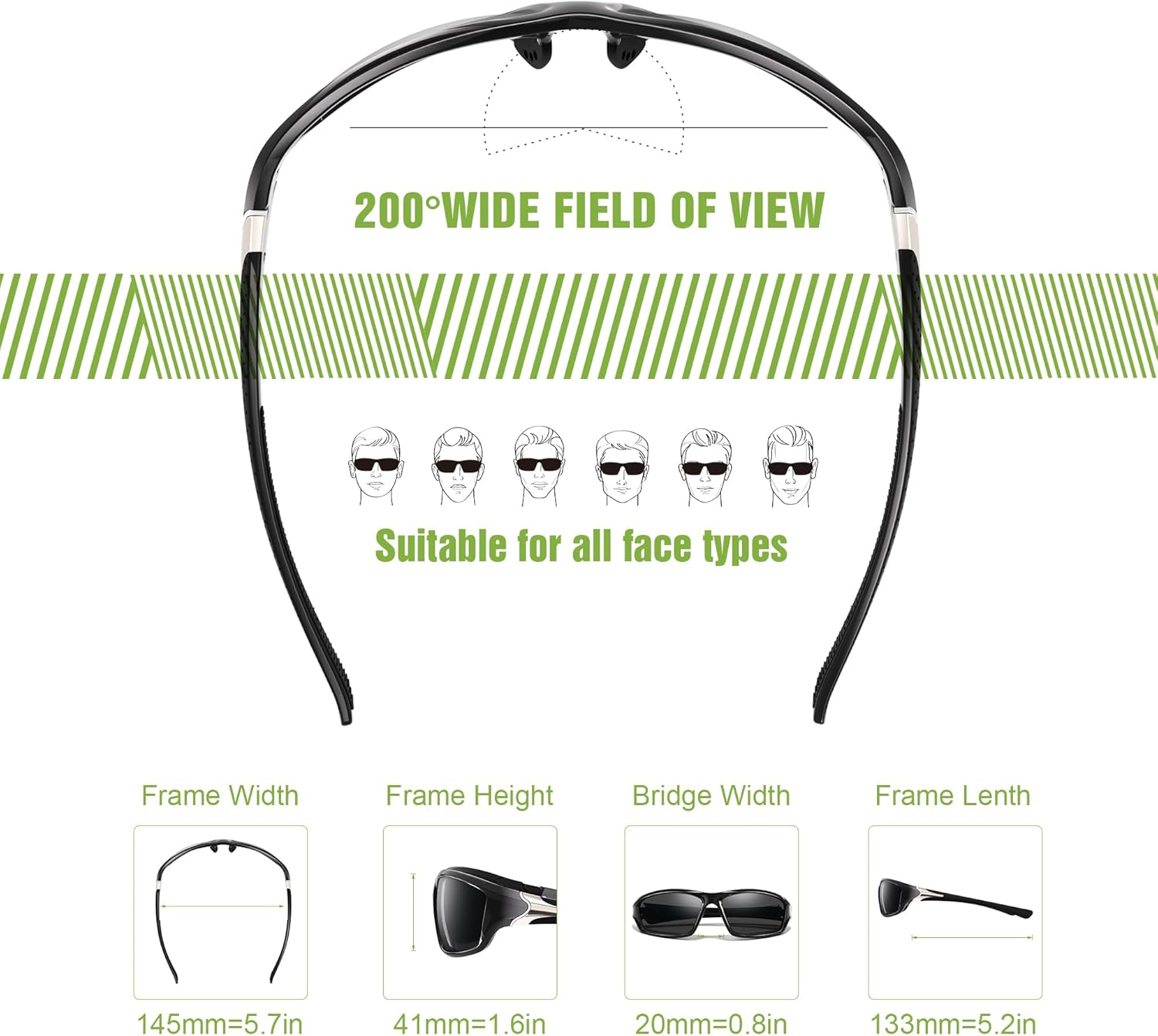Skiennix Polarized Sports Sunglasses - UV Protection for Men | 3 Pack for Cycling, Fishing, Driving