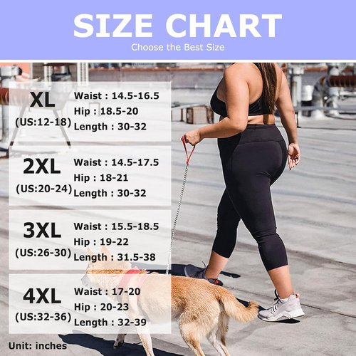 FULLSOFT Plus Size Capri Leggings for Women | High Waist Tummy Control | Stretchy Yoga Pants (XL-4XL)