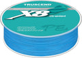 TRUSCEND X8 Braided Fishing Line, Durable and Valuable PE Braid Line for Professional, More Thinner More Smoother Performance for Casting Well, Must-Have Freshwater Fishing Gear, Fishing Gift for Men