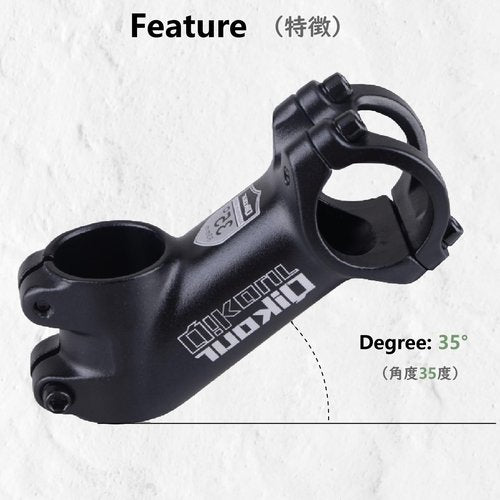 JEELAD Bike Stem 31.8 Bicycle Handlebar Stem Bike Fork Extender Short Handlebar Riser Aluminum Alloy for Bicycle Road Bike MTB BMX Mountain Bike Cycling