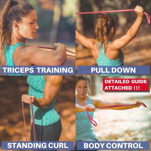 LEZER Resistance Bands - Versatile Pull Up Bands for Home Gym Fitness & Physical Therapy - Includes Instructions