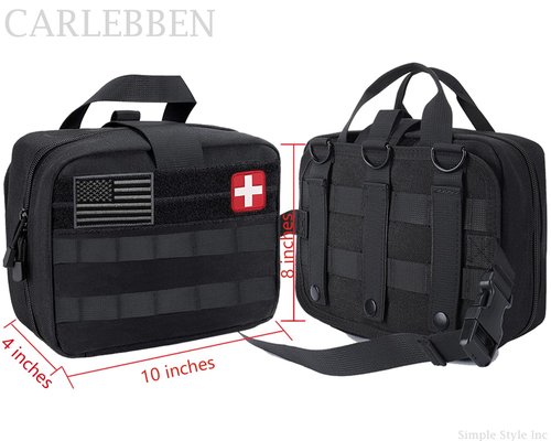 Carlebben Survival Kit Camping kit First Aid Kit Emergency Bugout Bag Gifts for Men Tactical Gear Accessories Molle Attachments Military