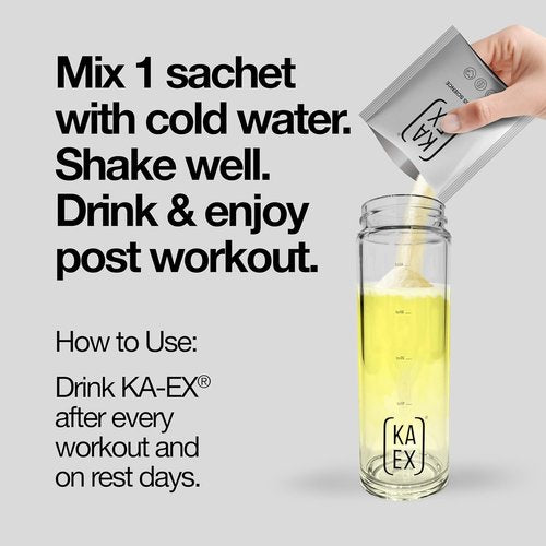 KA EX Cortisol Stress Reducer - Clinically Tested Post-Workout Recovery for Athletes | Vegan (3 Pack)