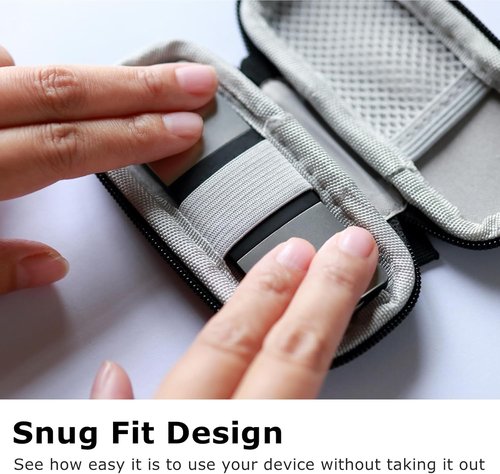 Ginsco Hard Shell Case for KardiaMobile 1-Lead EKG Monitor | Durable 1680D Oxford Travel Pouch