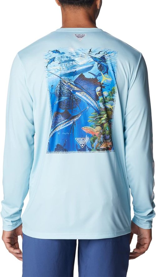 Columbia Men's Terminal Tackle PFG Long Sleeve T-Shirt - Lightweight & Quick-Dry Fabric