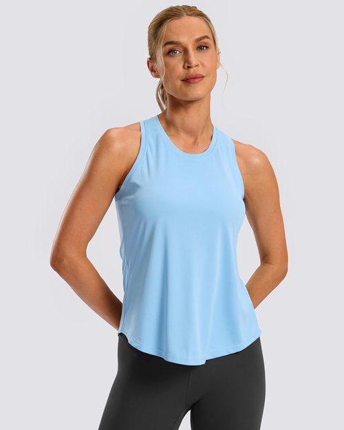 G Gradual Women's Yoga Tank Top - Racerback Athletic Sleeveless Shirt for Gym & Running | Loose Fit
