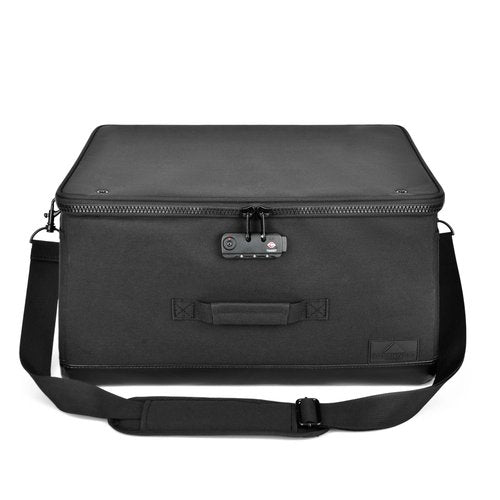 Northwest Coast Golf Shoe Bag - Trunk Organizer with Lock and Shoulder Strap - Large Travel Bag for Accessories and Clothing - Includes Golf Tee Bag