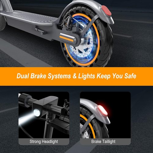 NAVIC Electric Scooter for Adults - Top Speed 22 MPH, 28 Mile Range, Dual Suspension, 10" Tires