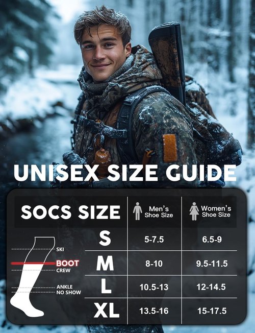 Juclise Alpaca Boot Socks for Men and Women, Moisture Wicking, Temperature Regulating, Hiking, Running(Pebble Grey XL)