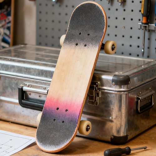 DIY Blank Skateboard Deck, 16.92 X 4.92 Inch Plain Custom Skateboard Deck for Double Sided Unfinished Maple Board, Art Painting and Creativity