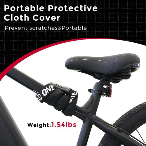 Windone Bike Lock Chain, 4 Digit Combination Heavy Duty Anti Theft Bicycle Chain Lock, 3.2 Feet Long Security Resettable Bike Locks for Bike, Bicycle, Motorcycle, Scooter, Door, Gate, Fence