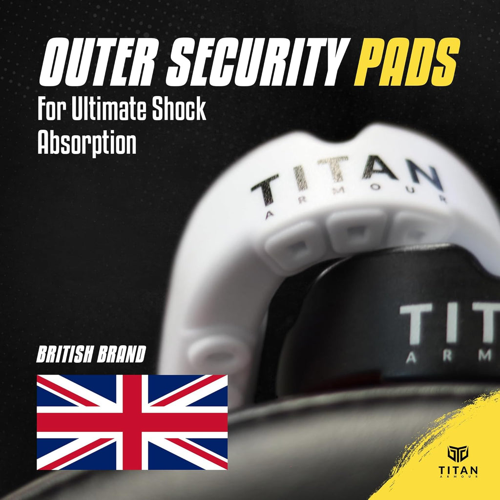 Titan Armour® Mouth Guard - Premium Dual-Layer Custom-Fit | Boil & Bite for Boxing, MMA, Football & More