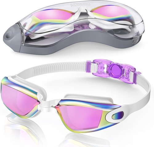 Aegend Swim Goggles - No Leak Design for Full Protection | Adult & Youth Sizes Available