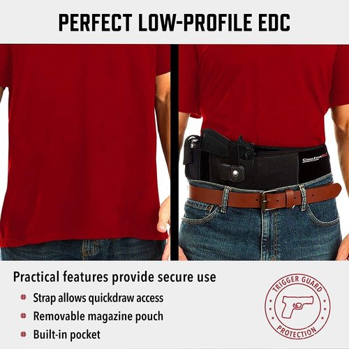 ComfortTac Belly Band Holster - Versatile Gun Holster for Men & Women | Fits Most Pistols & Revolvers