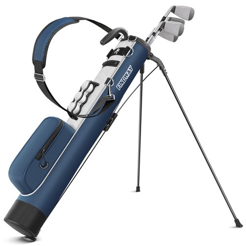 Findway Golf Stand Bag, Small Golf Bag for The Driving Range, Par 3 and Executive Courses, Lightweight Golf Club Carry Bag with Ball Holder and Pockets for Men Women