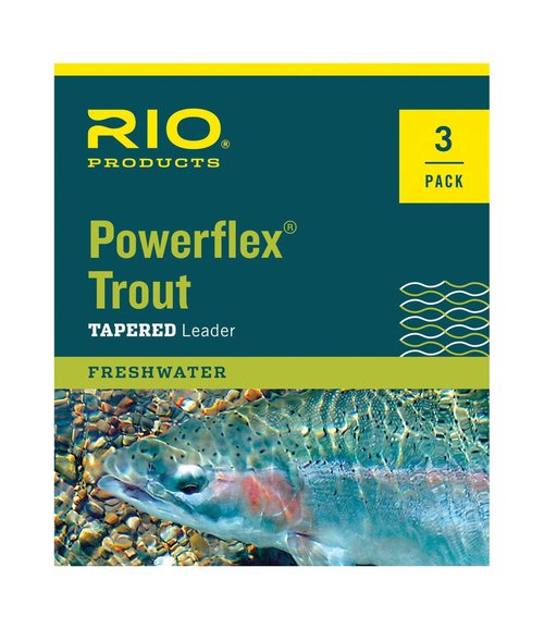 RIO Products Leaders Powerflex Knotless 9' 1X Leaders 3 Pack, Clear