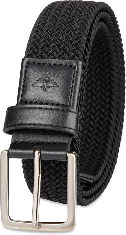 Dockers Men's Braided Belt - 1 3/8 Inch Stretch Fabric for Comfort and Style