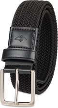 Dockers Men's Braided Belt - 1 3/8 Inch Stretch Fabric for Comfort and Style