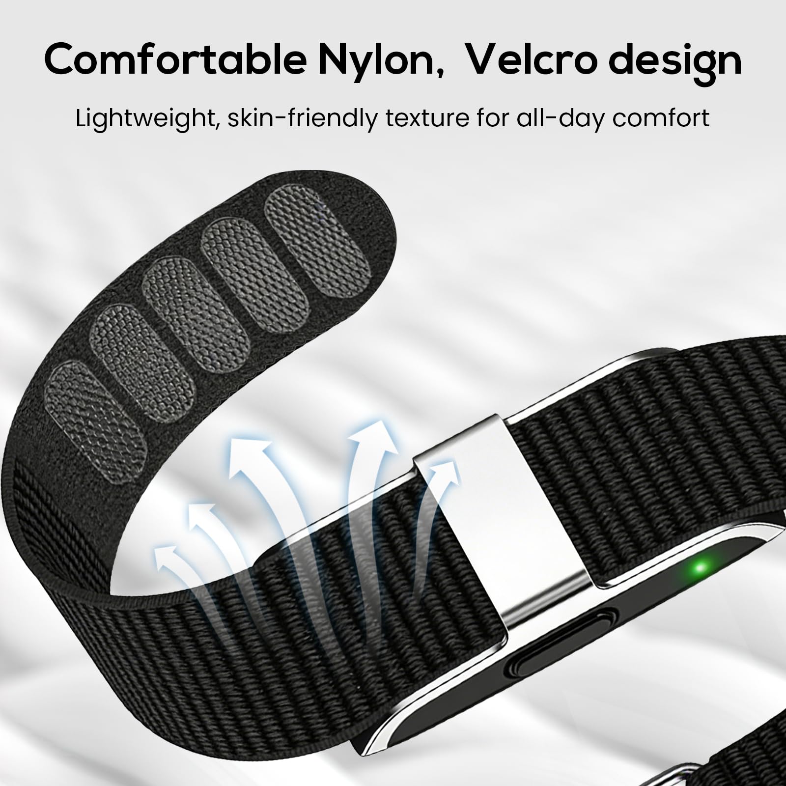 Zeeflufun Biceps Nylon Loop Bands Compatible with Hume Band - Armband/Ankle Soft Comfortable Breathable Replacement Strap for Hume Bands,for Women Men
