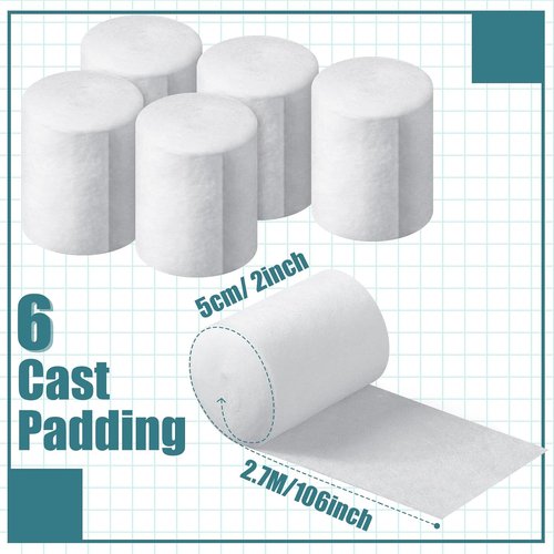 Nuanchu Cast Padding - Soft Individual Pack for Plaster Cloth & Bandage Art | 2 Inch x 8.8 Ft