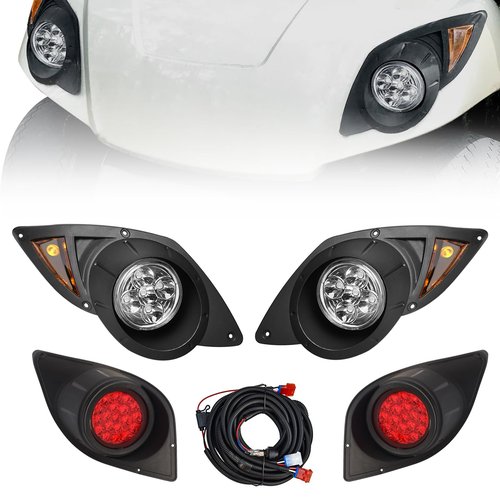 Orle Oko LED Street Legal Head Tail Light Kit For YAMAHA Drive G29 2007-2016 Gas or Electric Golf Cart Driver Side Replace 12V Headlights Rear Light Kit Assembly For YAMAHA