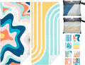 PY Super Mode Beach Towels - 2 Pack Quick Dry Microfiber, Oversized 75 x 35 Inches for Pool & Camping