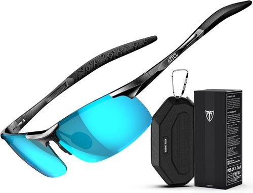 ATTCL Polarized Sunglasses - UV Protection & Anti-Glare | Lightweight Metal for Sports & Outdoor Activities