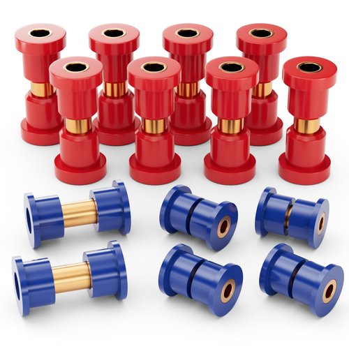 Panglong Club Car DS Bushing Kit for A Arm, Front and Rear Suspension; Polyurethane Bushings Kit Suitable for 1992-Up DS Golf Cart; OEM#1016346, 1016349, 1016350, 1015583, 1012303