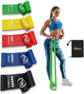 Skiennix Resistance Bands - 5-Level Exercise Set for Physical Therapy | Includes Guide & Carry Bag