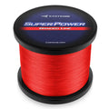 KastKing Superpower Braided Fishing Line, Red, 15LB, 300+27 Yds