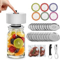 Skiennix Electric Mason Jar Vacuum Sealer Kit - One-Touch Sealing for Wide & Regular Jars | Portable Gift for Mom & Grandma