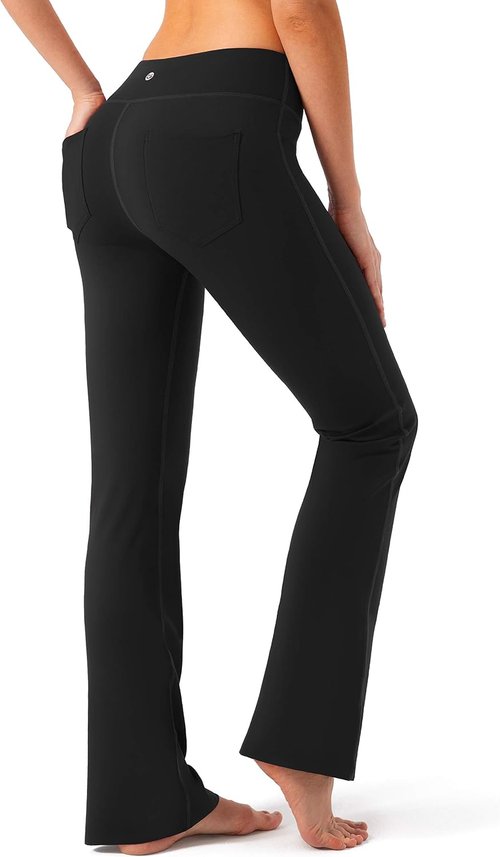 G Gradual Women's Yoga Pants - High Waist Flare Leggings with Pockets | Casual Bootcut Design