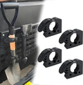 UTV ATV Shovel Holder - Quick-Release Molle Panel Rubber Clamps for Off-Road Vehicles | Fits 1-1/7" to 1-3/7" Diameter (Medium - 4 Pack)