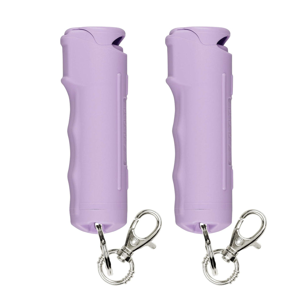 SABRE Pepper Gel Spray with Fast Flip Top Safety & Snap‑Clip Keychain for Self Defense - Max Strength with UV Dye, Finger Grip, Reduces Wind Blowback,10-Sec Spray,14ft Range, Made in USA, 0.54 fl oz