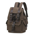 SUIKIHUM Vintage Canvas Backpack for Men Women, Durable Casual Daypack, Large Capacity Travel Rucksack Fits for Hiking and Daily Use (Coffee)