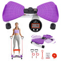 Waist Twister Machine Exercise, Ab Twister Board with LED Digital Display Track Time, Reps, 330 lbs Capacity Calories Noiseless Waist Twisting Fitness Tool with Resistance Bands And Elastic Bands