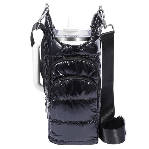 KYTACCU Water Bottle Holder with Strap，Water Bottle Carrier Bag for Stanley 40 oz/30 oz Tumbler with Handle,Water Bottle Crossbody Bag Sling Purse for Walking Hiking
