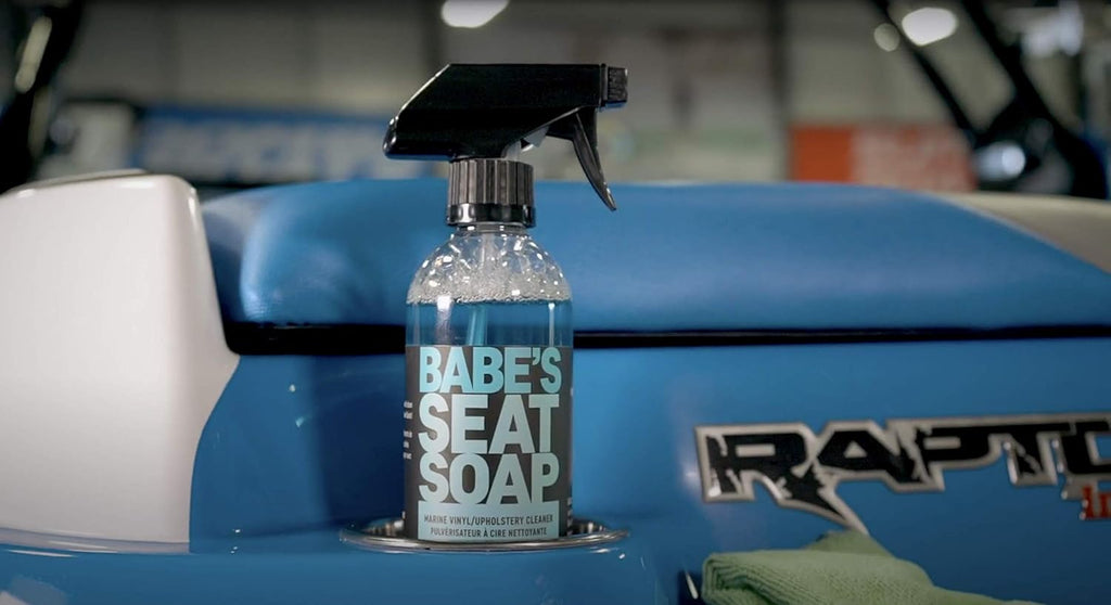 Babe’s Seat Soap - Marine Vinyl, Plastic & Leather Cleaner | Cleans & Protects Boat Upholstery - 1 Pint Spray