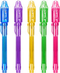 Invisible Spy Ink Pen Set - 5 Pack with UV Light | Fun Party Favors for Kids Ages 8-12