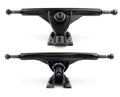 VJ Longboard Skateboard Trucks, 7inch 178mm, 50º Bases, Reverse Kingpin for Downhill, Pintail and Freeride (Set of 2) (Black)