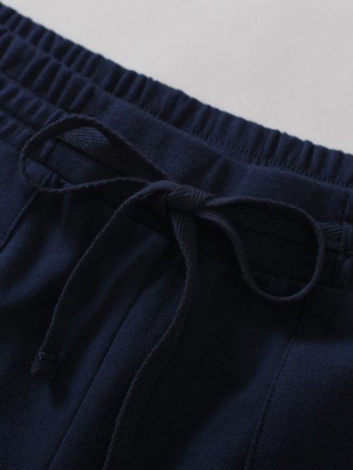 Pintage Women's Petite Sweatpants for 5 FT Short M Navy