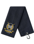 CybGene 50th Birthday Gifts Golf for Men Golfer, Funny Golf Towels for Golf Lovers, Husband, Perfect for Dad, Boss, Grandpa for Birthday